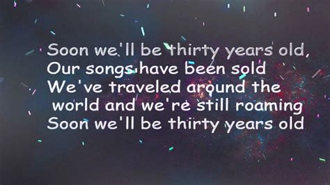 chanson 7 years|7 years old song meaning.